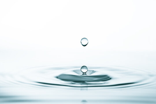 water drop splash on smooth surface