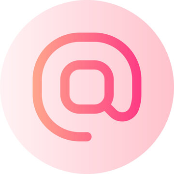 arroba gradient icon