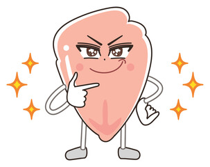 たんぱく質 鶏むね肉のキャラクター