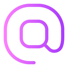 arroba gradient icon