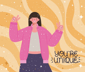 you are unique poster