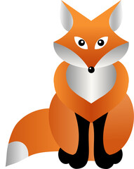 Obraz premium red fox drawing