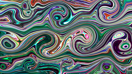 Abstract seamless pattern with swirl circles.