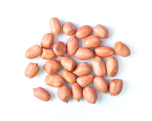 Obraz premium peanuts isolated on white background
