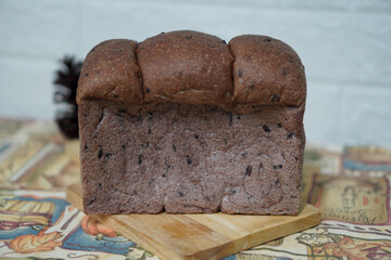 Riceberry Shoku Pan Sourdough Bread
