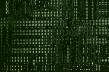 Printed Circuit Board (PCB) back side with lead solder texture pattern for Digital Technology...