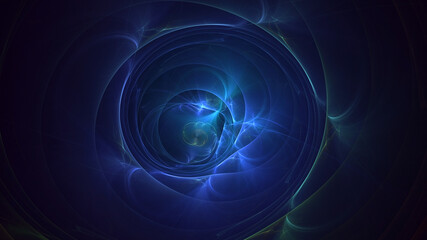 Naklejka premium 3D rendering abstract multicolor fractal light background