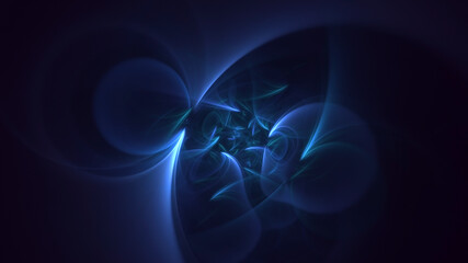 3D rendering abstract colorful fractal light background