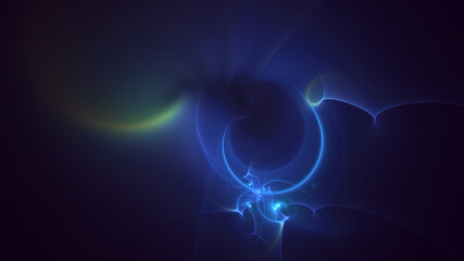 3D rendering abstract colorful fractal light background