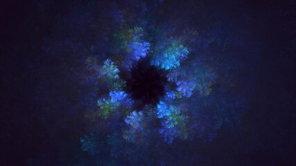 3D rendering abstract circle light background