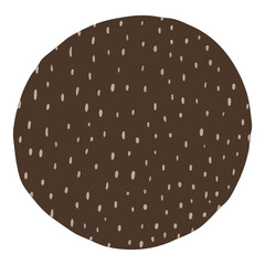 Circle shape with pattern vector illustration in bohemian design