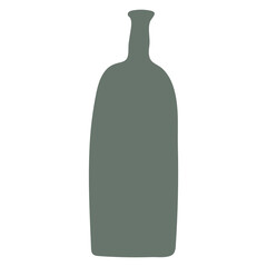 Decorative vase vector illustration in bohemian design