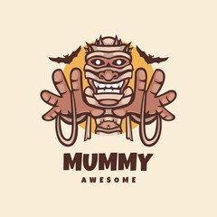 Illustration vector graphic of Mummy, good for logo design