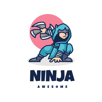 Illustration vector graphic of Ninja, good for logo design