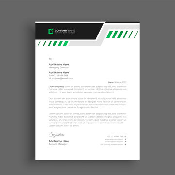 Business professional letterhead design template