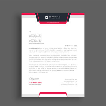 Business professional letterhead design template