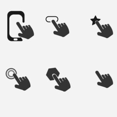 hand icon set