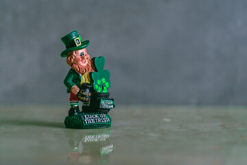 Irish leprechaun good luck figurines