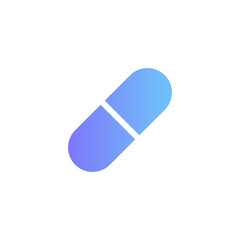 Pill vector icon with gradient