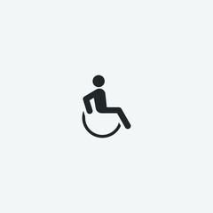 Wounded_person vector icon illustration sign