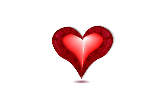 Love heart valentines day symbol icon logo vector image graphic design illustration template