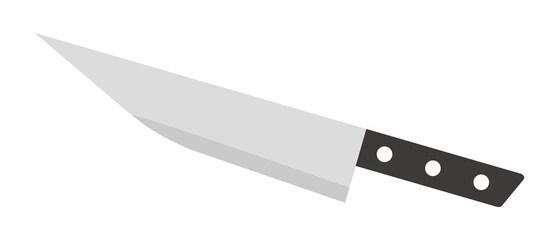 Simple kitchen knife icon. Vector