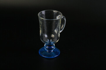 Empty glass cup for drinks