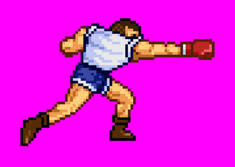 ボクサー男性01パンチ01