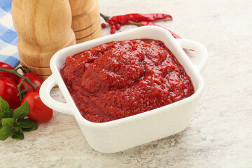 Natural organic pure tomato pasta