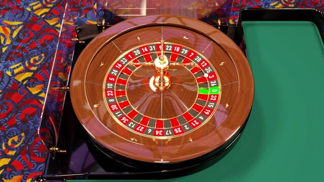 Roulette Table in Casino Environment