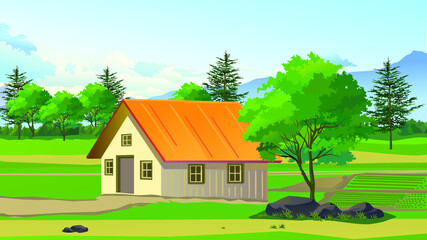 Indian rural house Indian village farmer house 