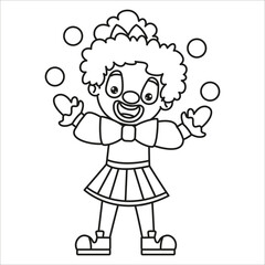Line Art Drawing For Kids Coloring Page