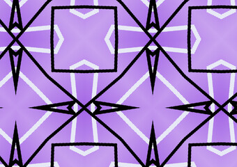 Abstract purple pattern with geometric shape line. For interior design, printing, textile industry, tablecloths.seamless background