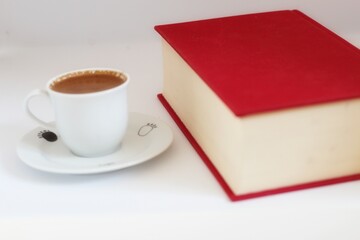 coffee and book