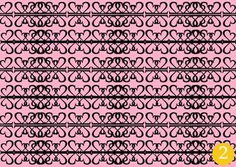 A pattern made from number 2, for wallpaper and decoration