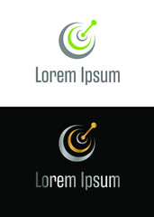 Fototapeta premium logo with unique symbol in a minimalist style.