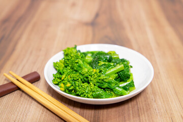 菜の花のワサビ和え