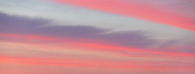 Blue sky at sunset. Orange and pink landscape - 483293441