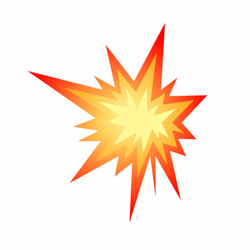 Star bursting boom.Comic book explosion. Hand drawn vector illustration