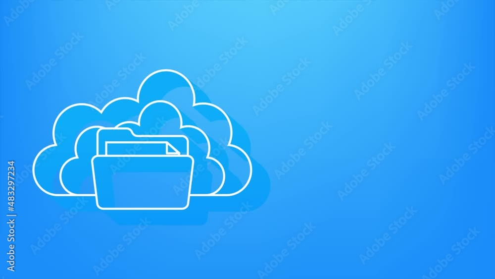 Poster files cloud shadow style, great design for any purposes. abstract infographic. internet technology. 