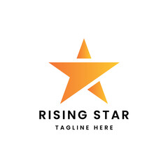 Obraz premium rising star vector logo design