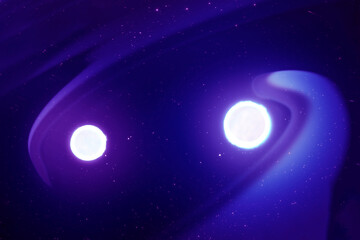The fusion of two neutron stars.Elements of this image were furnished by NASA