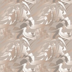 Delicate pastel print for clothes, interiors, curtains, tablecloths and more. Universal abstract pattern of gradient pieces in a pleasant flesh tone.