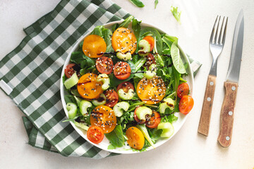 salad with vegetables