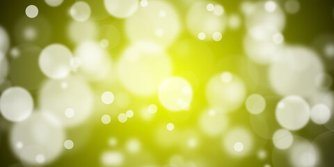 Obraz premium Abstract lemon yellow background with flying round shapes
