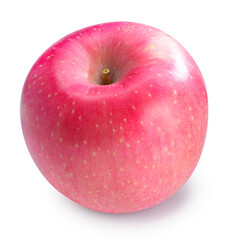 Fresh fuji Apple on white background,Red apples isolated on white background. With clipping path.