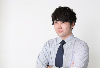 微笑むビジネスマン