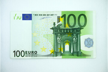 Banconota da 100 euro, moneta europea