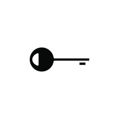Key Solid Icon Vector Illustration Logo Template. Suitable For Many Purposes.