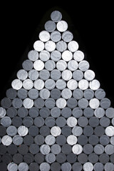 heap of untreated raw steel at the factory